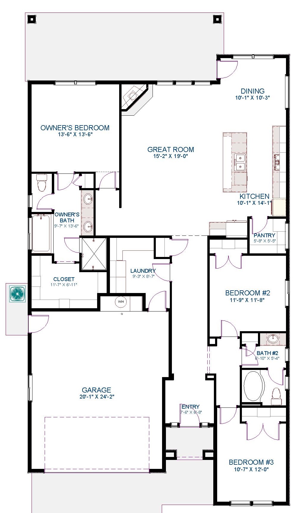 Magnolia-1914 Rendering (1) | Biltmore Co. – Meridian Idaho Home Builder