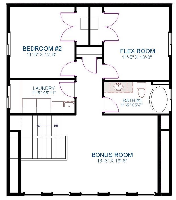 Nora-2307 Flr2 Rendering | Biltmore Co. – Meridian Idaho Home Builder