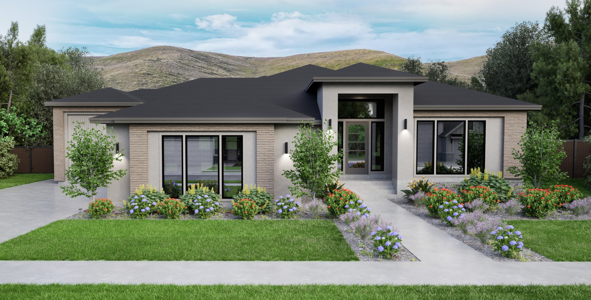 Rendering of the The Beckham floorplan by Biltmore Co.